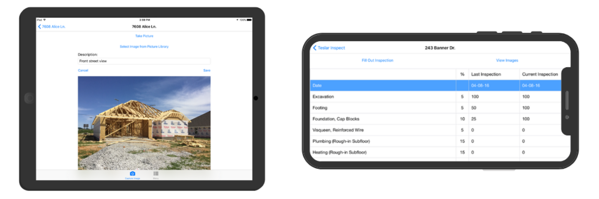 Teslar Software Building Construction Inspection/Draw System | Teslar Software
